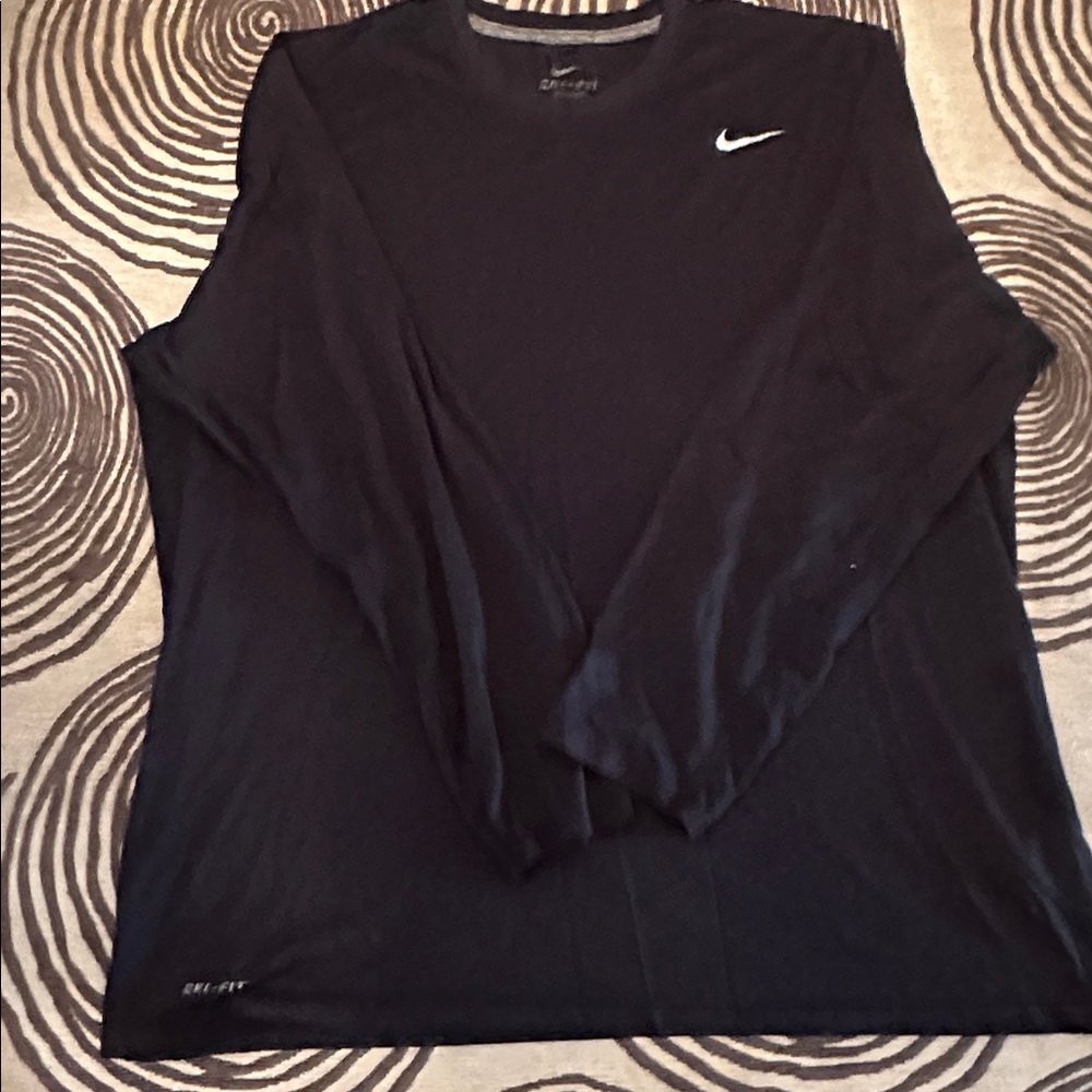 Nike Black Dri-FIT Long Sleeve Top